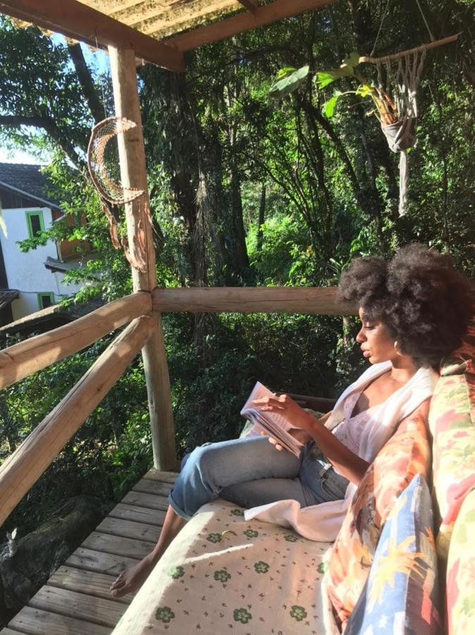 Cabana Mágica Praia é floresta, vale da Utopia, Pinheira Guarda do Embaú Exterior foto